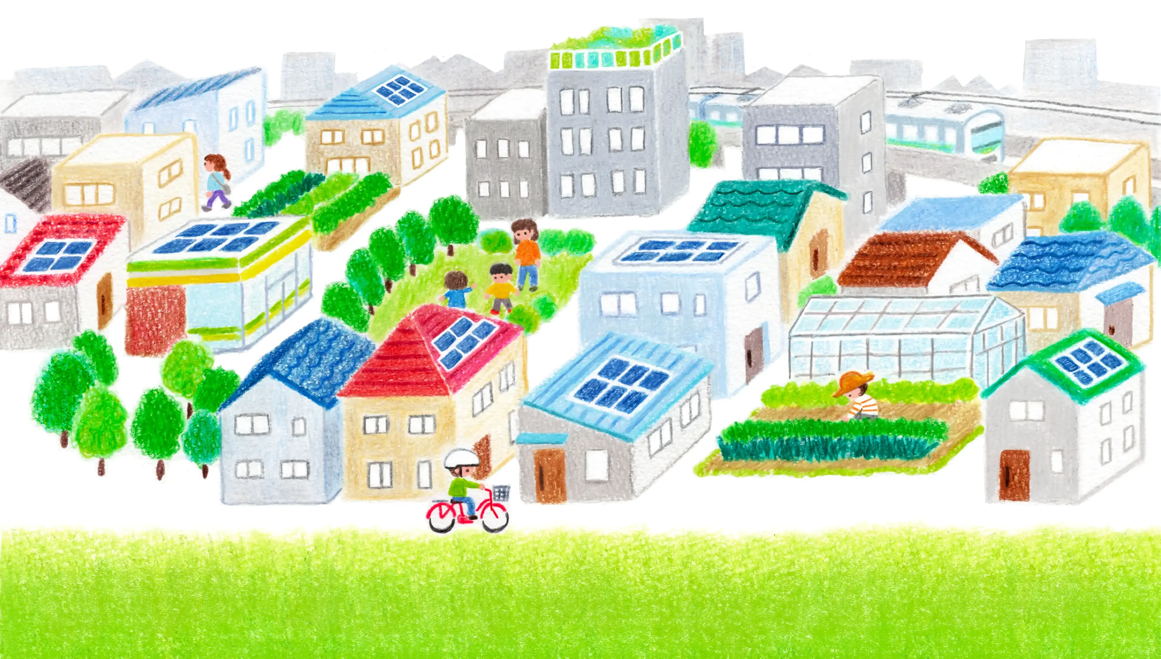 練馬のまちのイメージイラスト